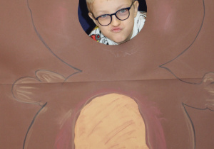 Misiowa fotobudka - na zdjęciu Kacper