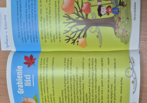 Spotkanie w MBP - książka z opowiadaniem "Grabienie liści"